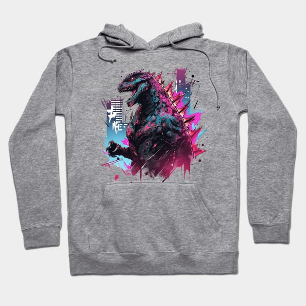 godzilla Hoodie by piratesnow